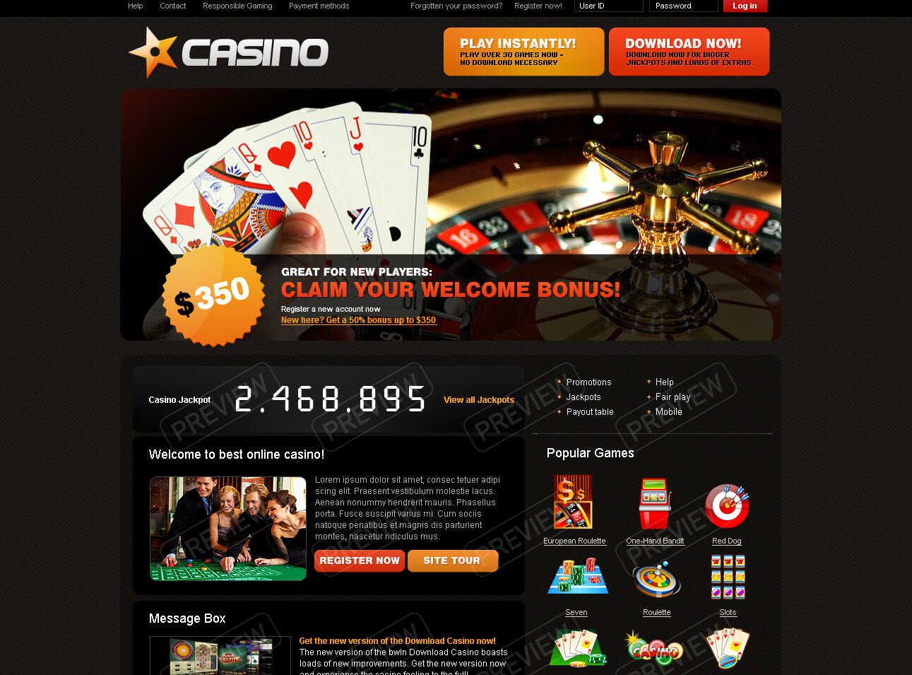 create online casino